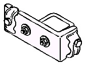 Square Computer Pedestal Grounding Clamp